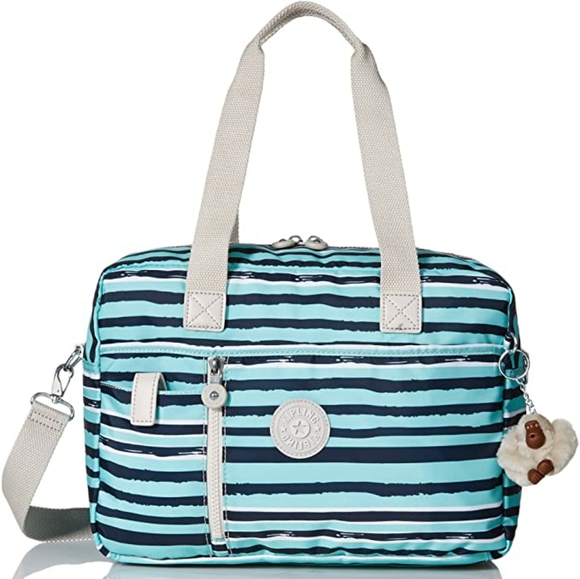 Kipling Nylon Spectacle Dustin Stripe Bag - Picture 1 of 8